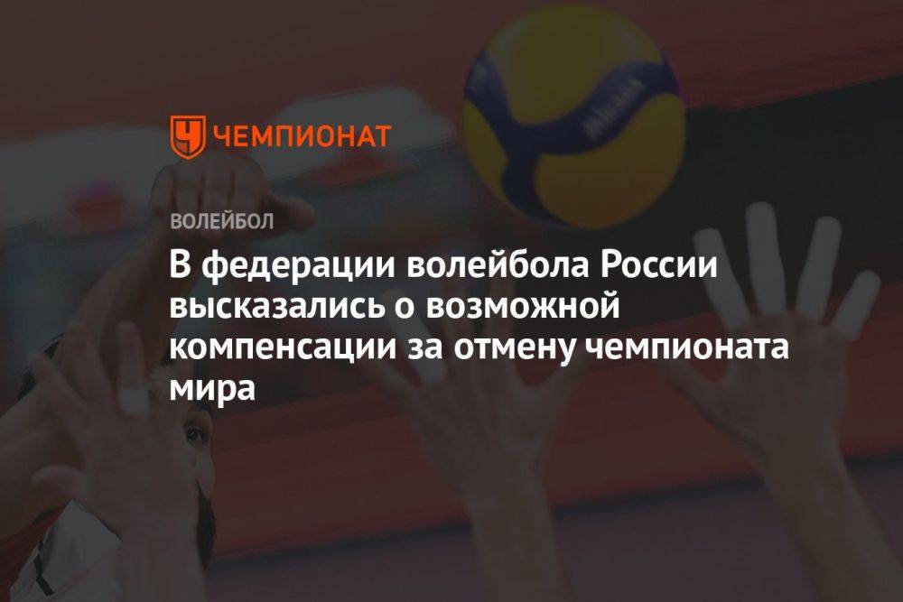 В Федерации волейбола России высказались о возможной компенсации за отмену чемпионата мира