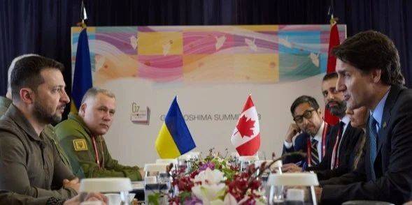 Зеленский встретился с Трюдо в рамках саммита G7