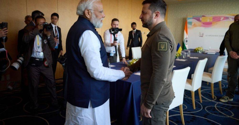 Впервые с начала войны: в Японии Зеленский встретился с премьер-министром Индии