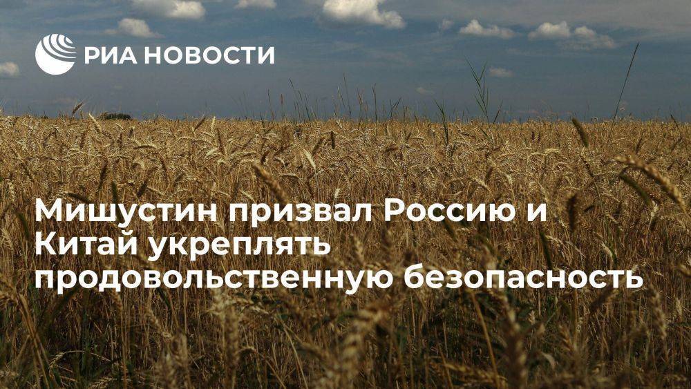 Мишустин призвал Россию и Китай работать над облегчением доступа на рынки сельхозпродукции