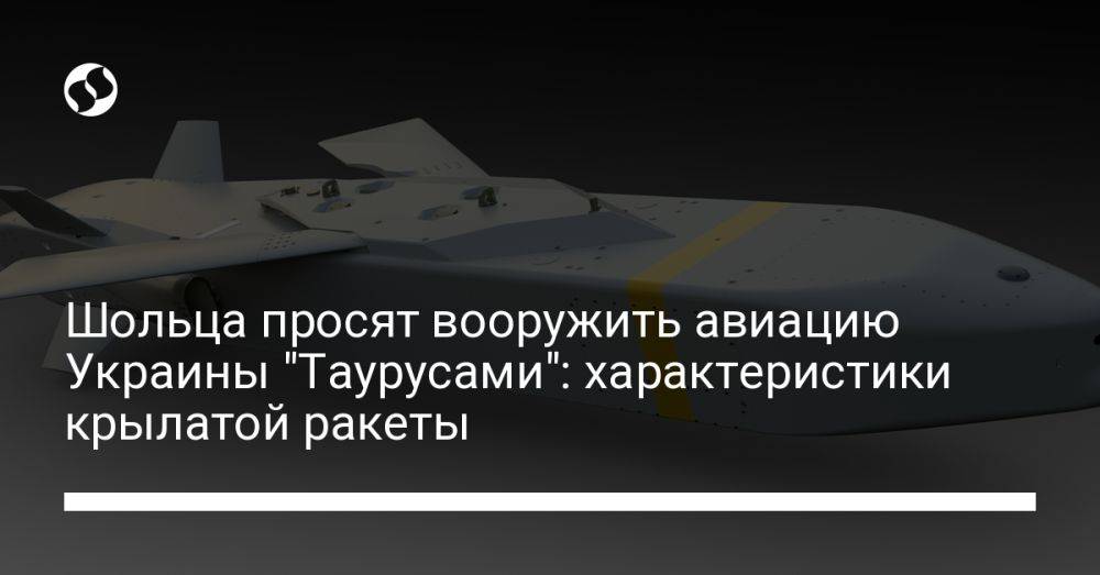Шольца просят вооружить авиацию Украины "Таурусами": характеристики крылатой ракеты