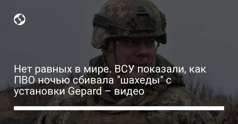 Нет равных в мире. ВСУ показали, как ПВО ночью сбивала российские "шахеды" – видео