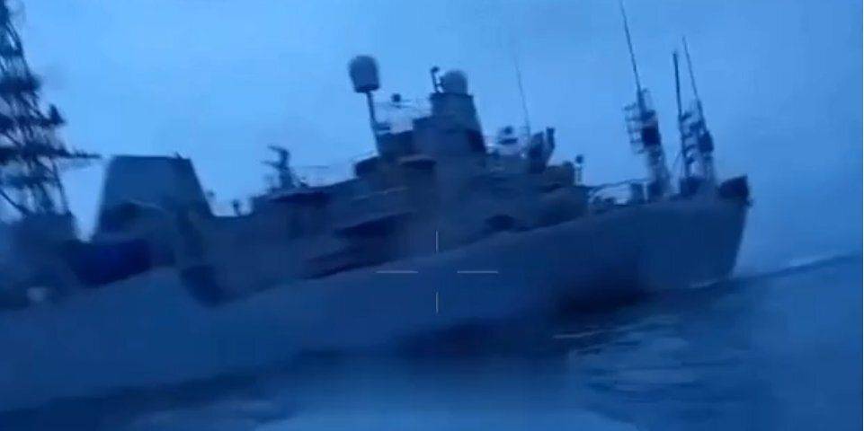 Минобороны подтвердило, что корабль-разведчик Иван Хурс атаковал украинский беспилотник