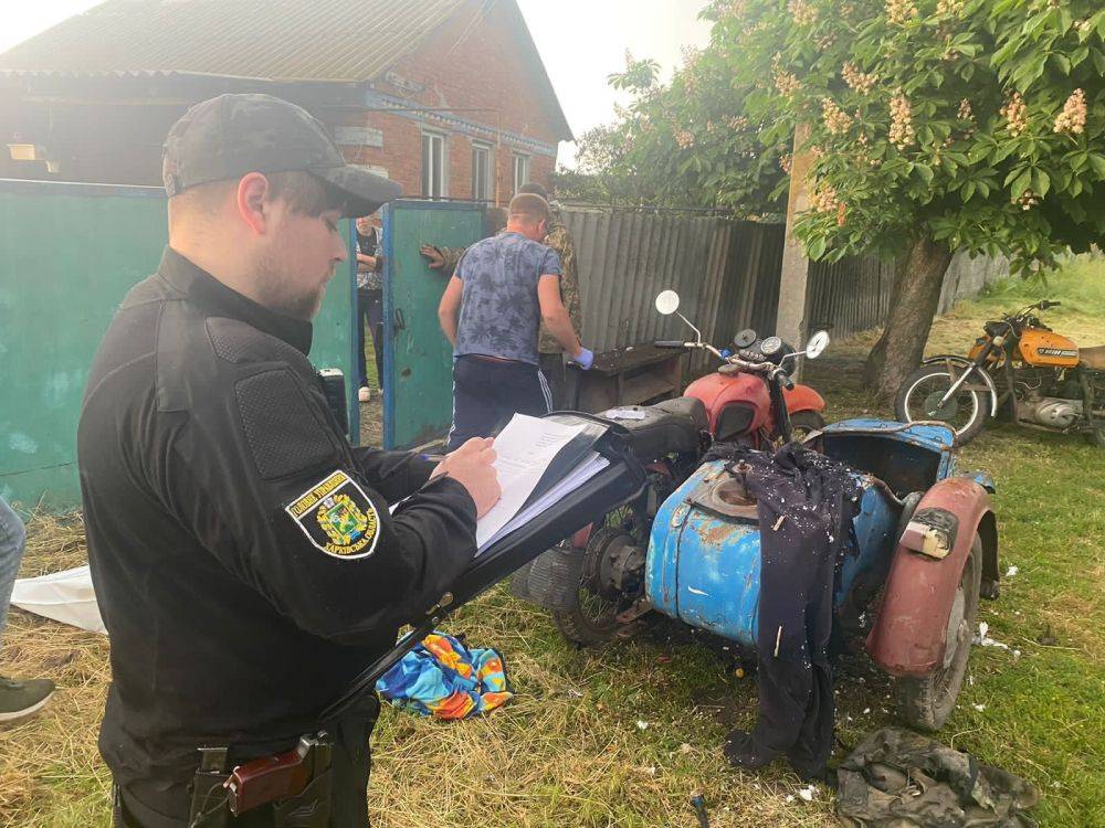 Вез боеприпас в мотоцикле: полиция сообщила подробности ЧП на Харьковщине