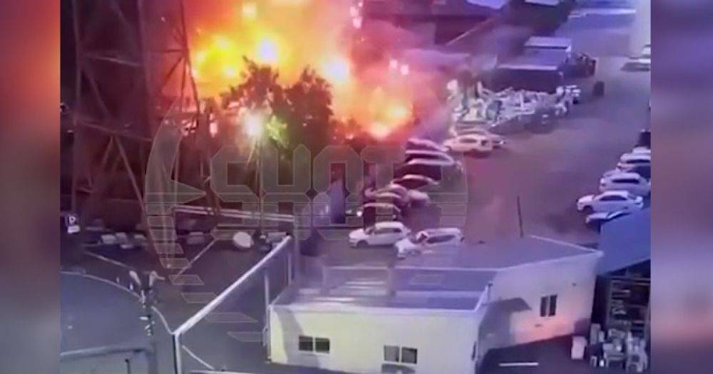 Взрывы в Краснодаре: росСМИ показали момент прилета БПЛА (видео)