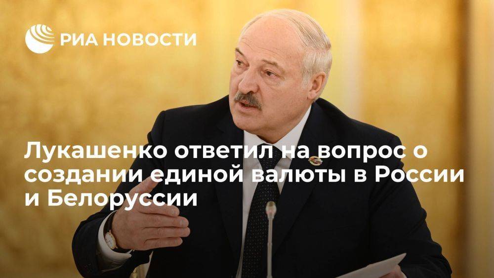 Лукашенко заявил, что договорился с Путиным отложить введение единой валюты с Россией