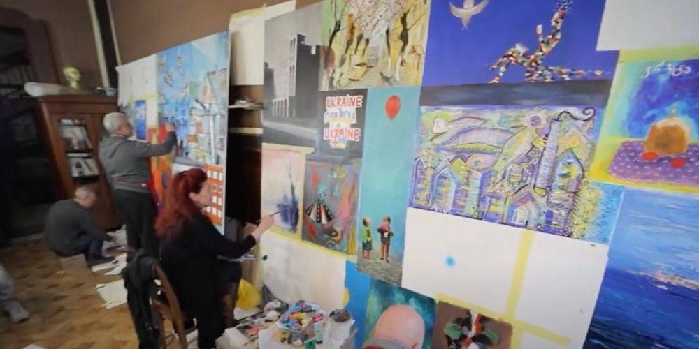 Картины созданы в поддержку Украины. В Киеве открылась выставка работ 50 известных грузинских художников