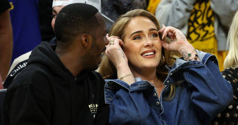 Адель наслаждалась свиданием с женихом во время игры NBA (фото)