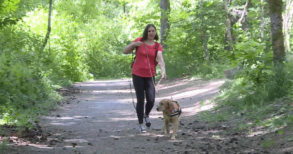 "Меня трясло": слепая спортсменка и ее собака-поводырь нашли пропавшую женщину (фото)