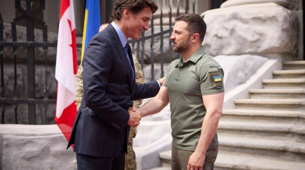 Зеленский в обращении рассказал детали встречи с премьер-министром Канады Трюдо