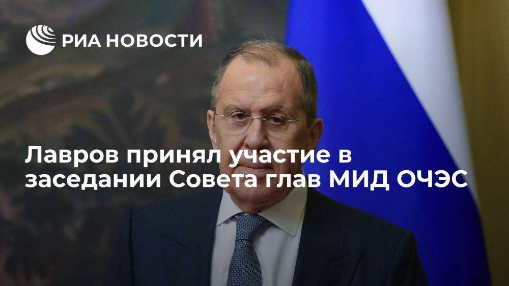 Лавров озвучил идеи по преодолению энергетического кризиса на заседании ОЧЭС