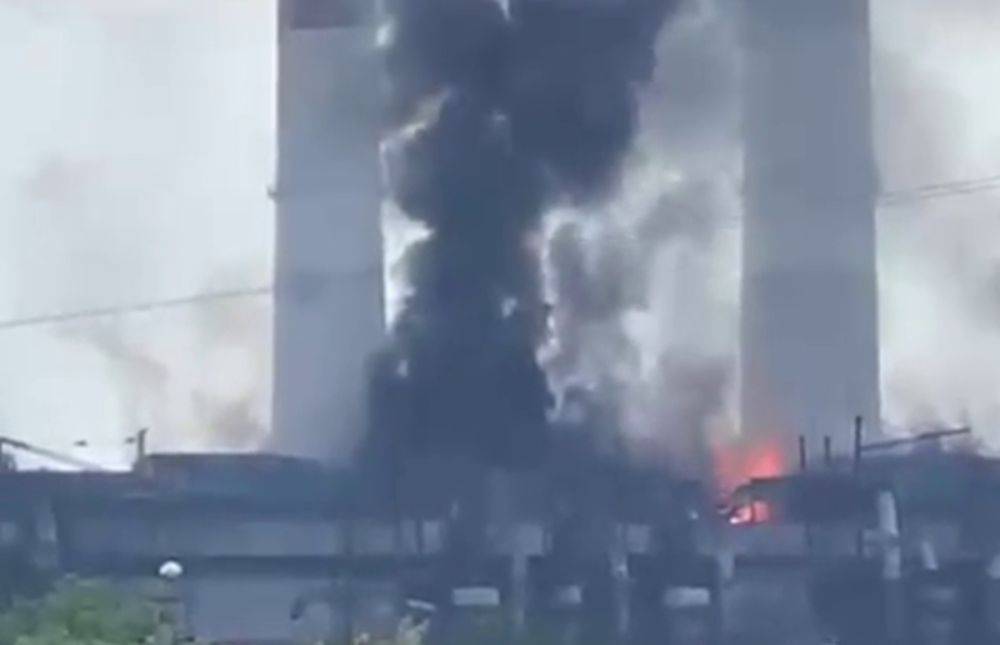 Новочеркасская ГРЭС загорелась 14 июня - видео пожара