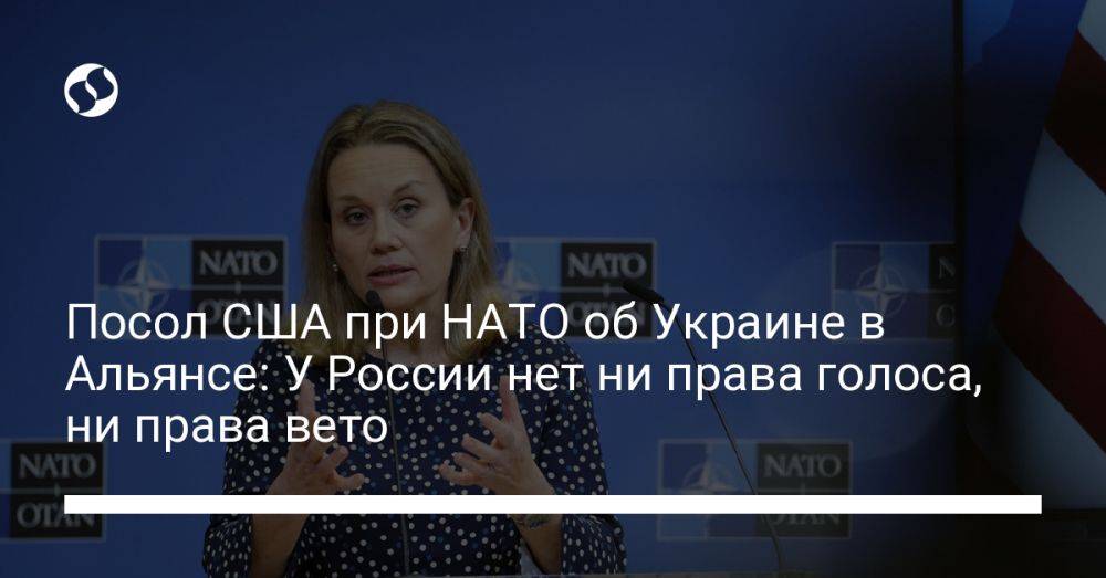 Посол США при НАТО об Украине в Альянсе: У России нет ни права голоса, ни права вето