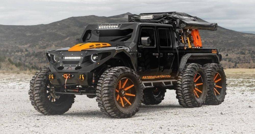 Готов к апокалипсису: представлен экстремальный шестиколесный Jeep Gladiator (фото)