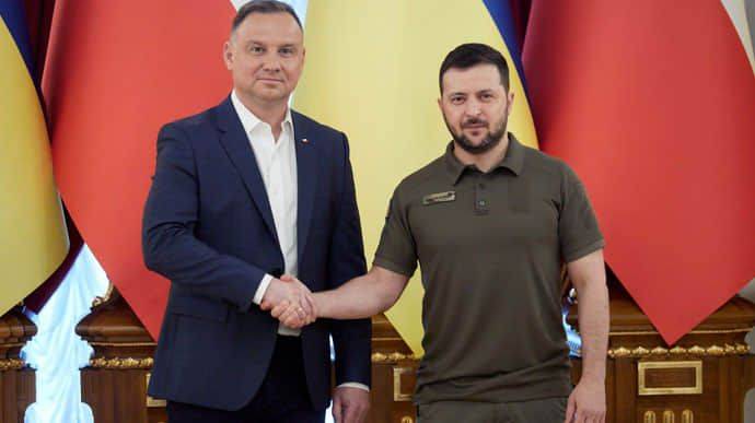 Зеленский поговорил с Дудой о помощи и членстве Украины в НАТО