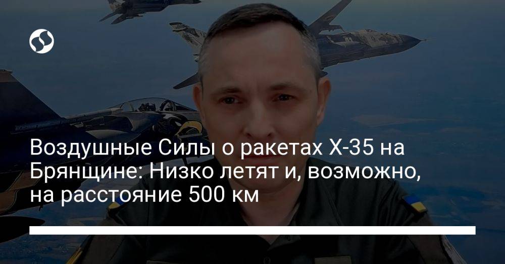 Воздушные Силы о ракетах Х-35 на Брянщине: Низко летят и, возможно, на расстояние 500 км