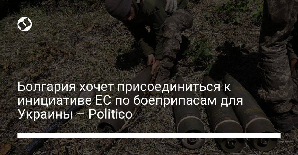 Болгария хочет присоединиться к инициативе ЕС по боеприпасам для Украины – Politico