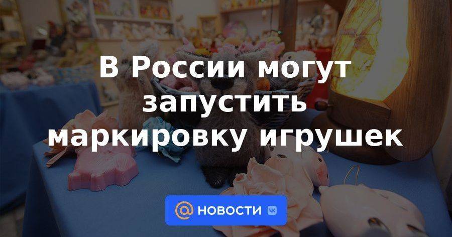 В России могут запустить маркировку игрушек