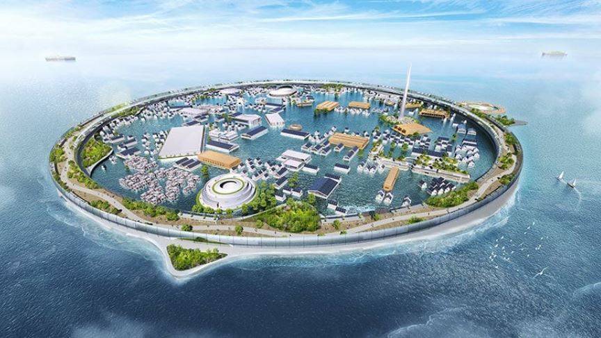 В Японии создадут автономный плавучий город на 40 000 жителей