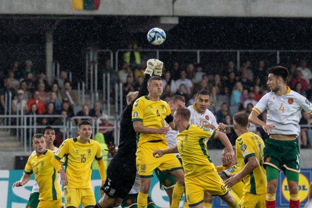 Литва отстояла ничью в матче с Болгарией