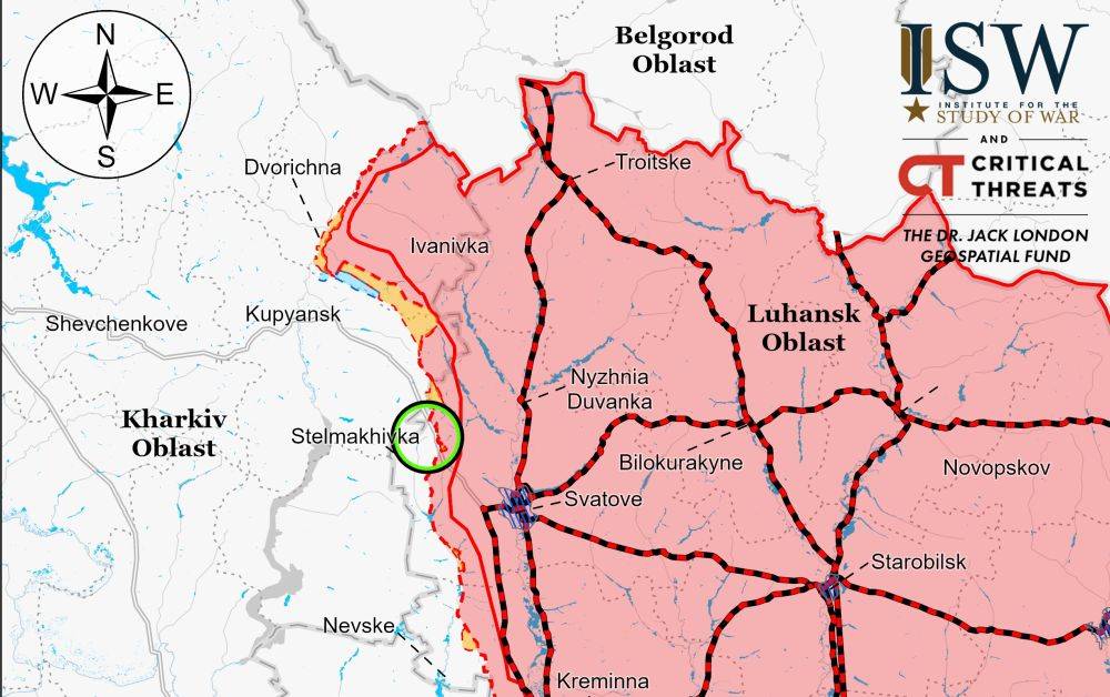ISW заявляет, что войска РФ добились успехов в районе Купянска (карта)