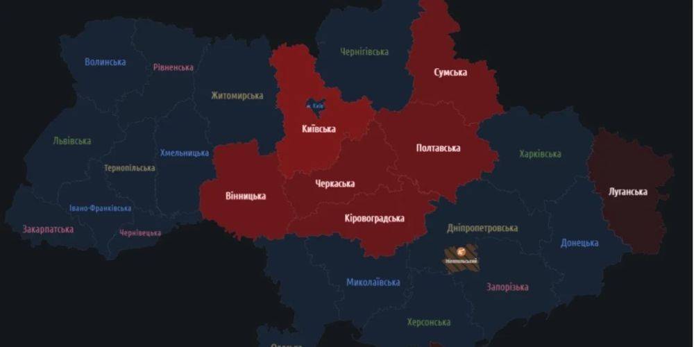 Ночная атака дронами. В ряде областей объявлена тревога, взрывы в Киевской и Черкасской областях