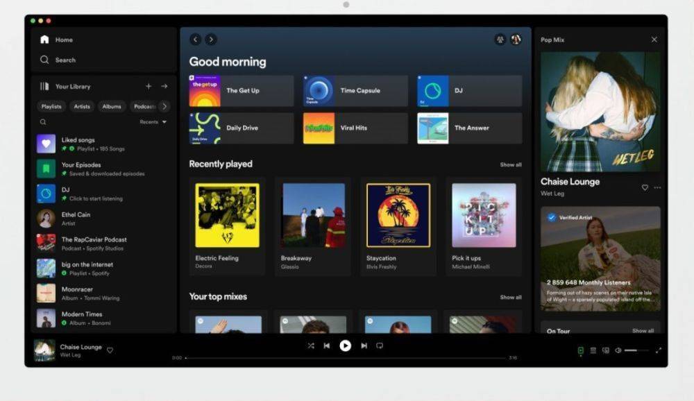 Spotify обновил дизайн своего десктопного клиента — с упрощенным доступом к настройкам трека и новыми способами организации списков воспроизведения