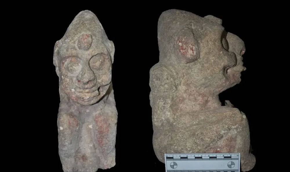 В Мексике нашли уникальную статую бога смерти майя