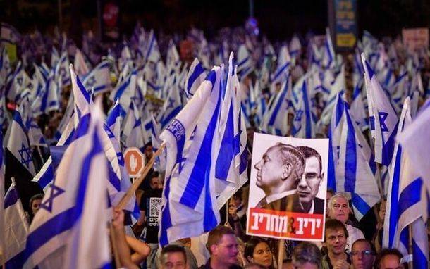 Протесты против судебной реформы продолжаются по всему Израилю 22-ю неделю