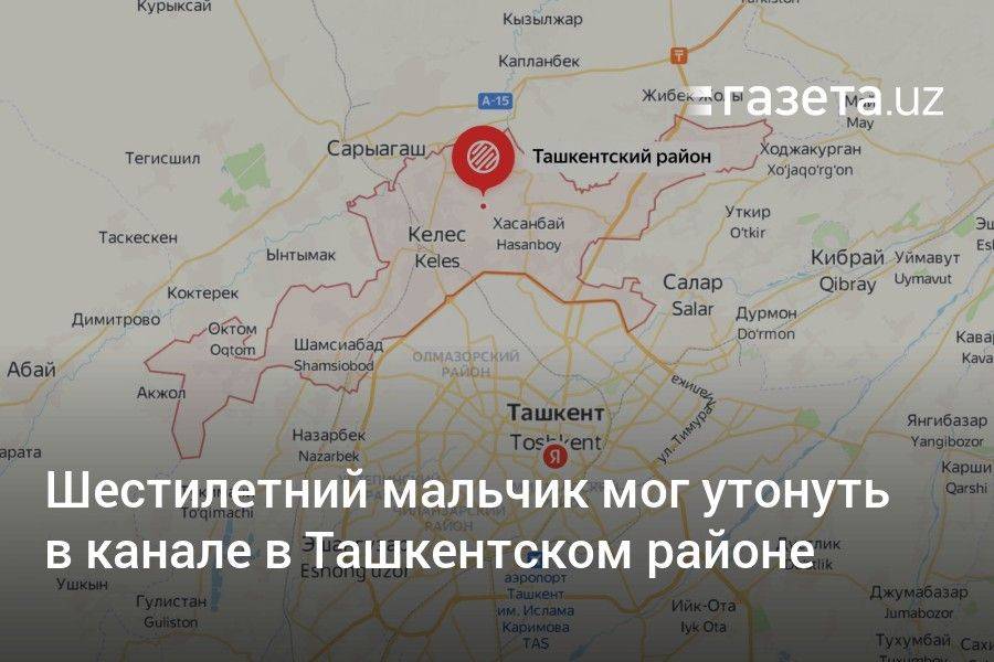 Шестилетний мальчик мог утонуть в канале в Ташкентском районе