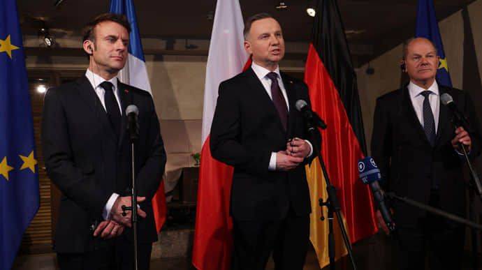 Шольц, Макрон, Дуда в Париже обсудят гарантии безопасности для Украины