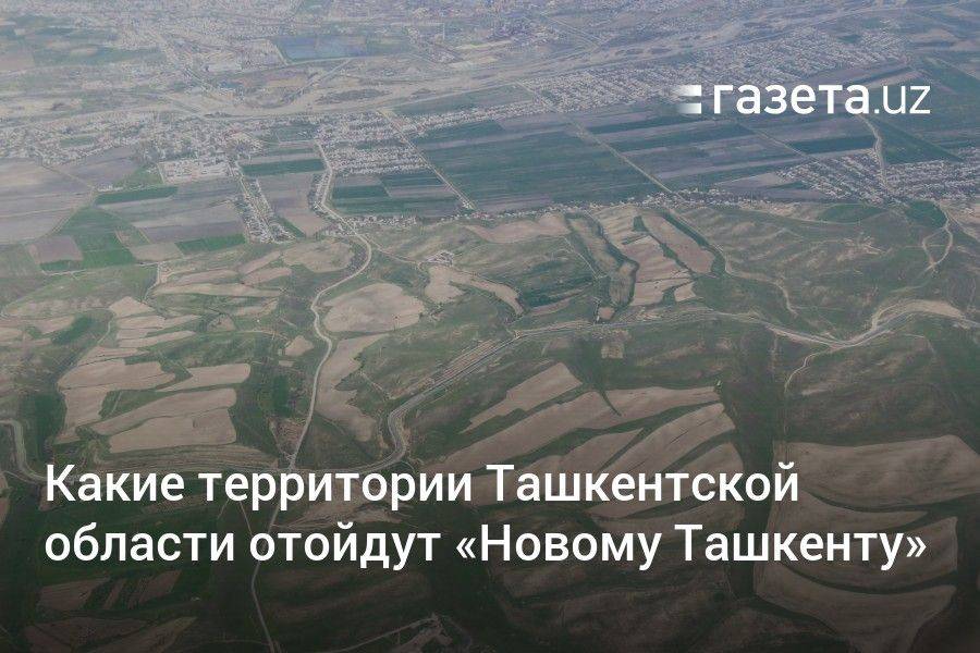 Какие территории Ташкентской области отойдут «Новому Ташкенту»