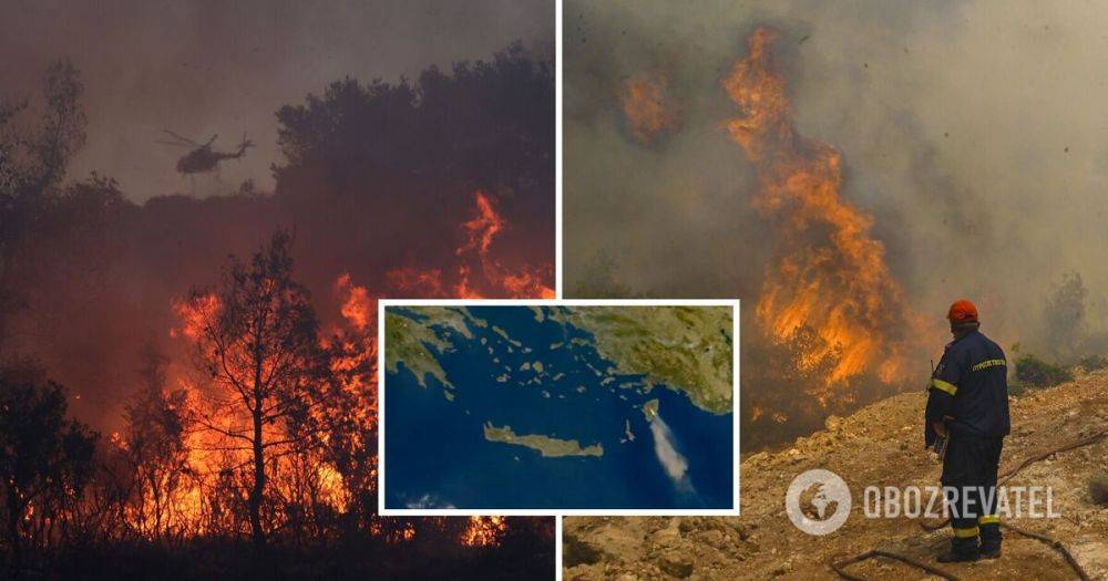 Пожары в Греции – в Греции бушуют масштабные пожары, людей эвакуируют – огонь виден из космоса – фото и видео