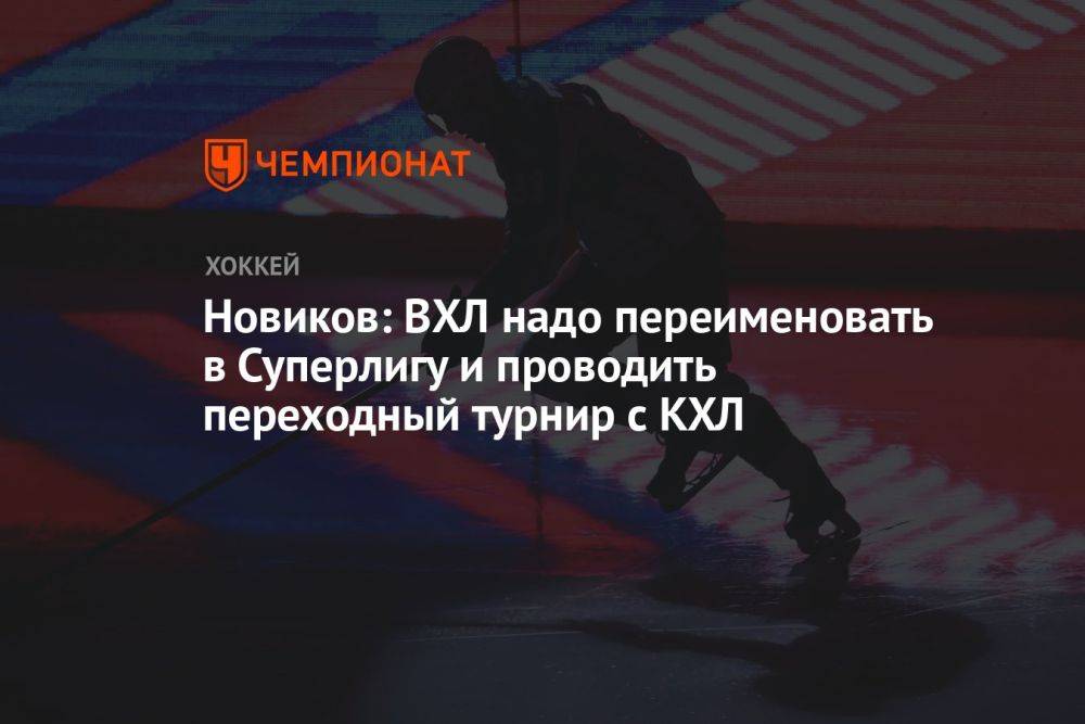 Новиков: ВХЛ надо переименовать в Суперлигу и проводить переходный турнир с КХЛ