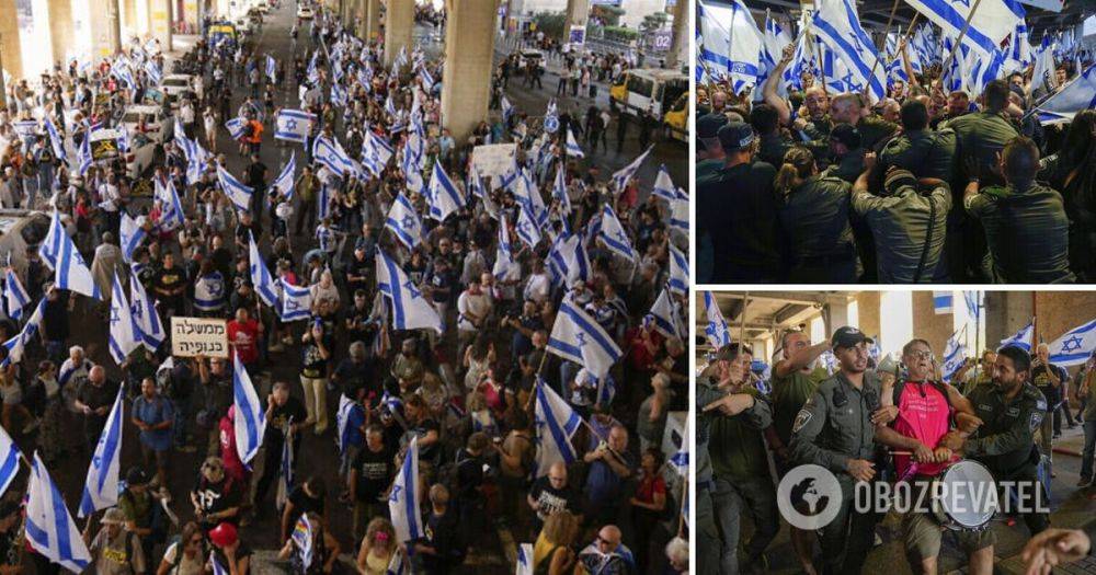 Протесты Израиль – в Тель-Авиве тысячи людей протестовали против судебной реформы – видео