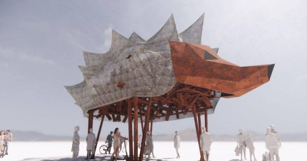 Наша боль и горе: Украина отправит на Burning Man скульптуру огромного ежа (фото)