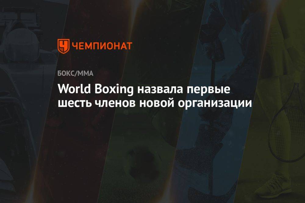 World Boxing назвала первые шесть членов новой организации