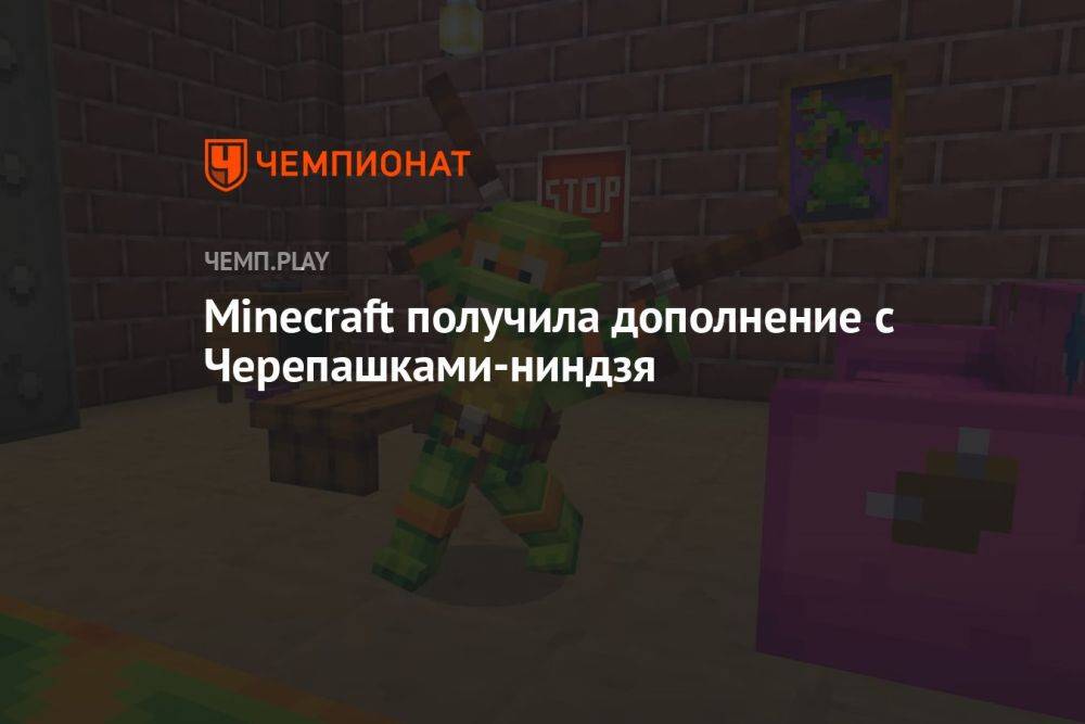 Minecraft получила дополнение с Черепашками-ниндзя