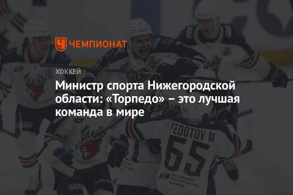 Министр спорта Нижегородской области: «Торпедо» – это лучшая команда в мире