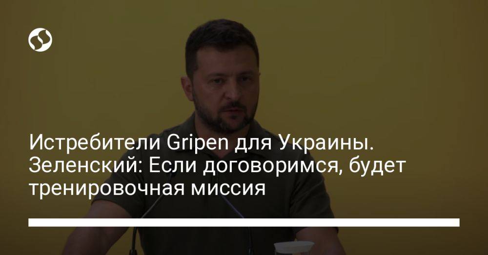 Истребители Gripen для Украины. Зеленский: Если договоримся, будет тренировочная миссия