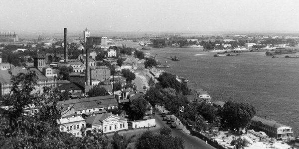 Подол в Киеве - фото исторического района в 1950-1980 годах