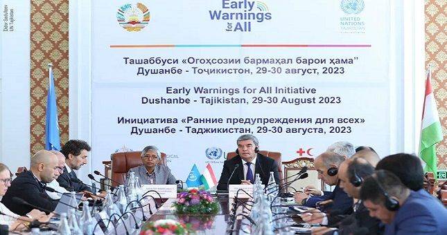 Инициатива Генсека ООН «Раннее предупреждение для всех» презентована в Таджикистане