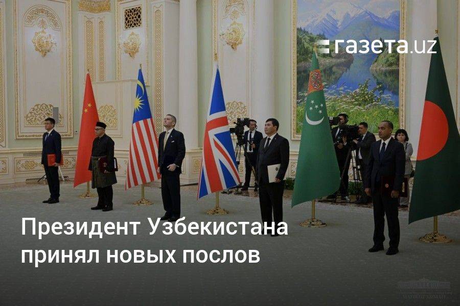 Президент Узбекистана принял новых послов