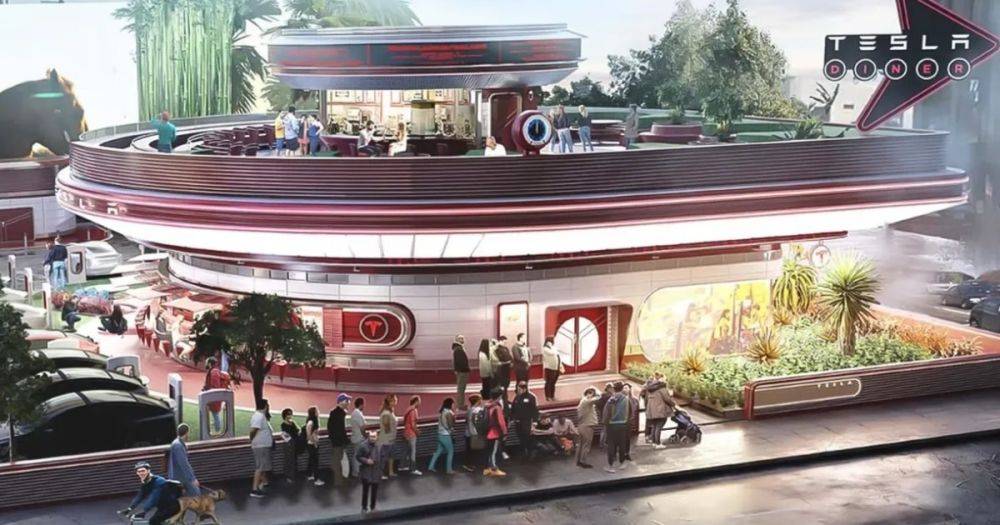 Илон Маск откроет закусочную с кинотеатром и зарядной станцией в ретро-стиле