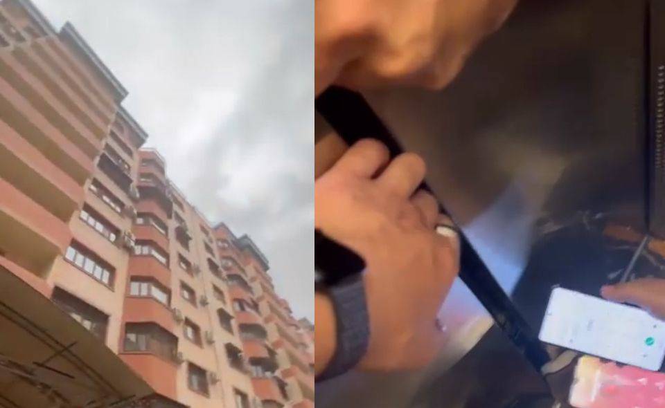 В Ташкенте произошел новый инцидент с людьми, застрявшими в лифте. Видео