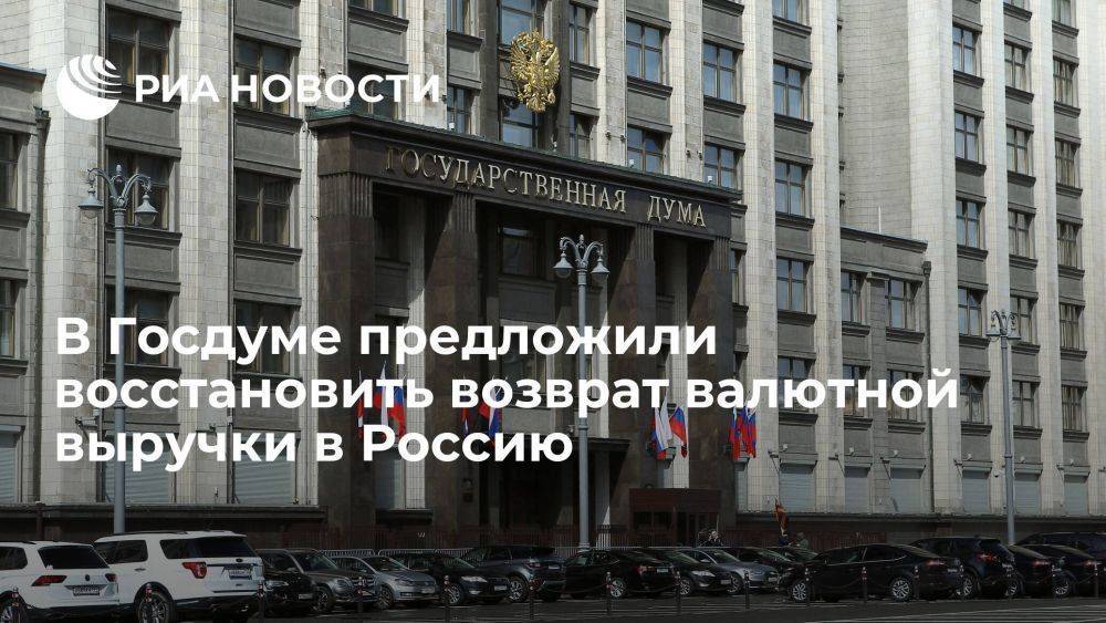 Вице-спикер Госдумы Бабаков предложил восстановить возврат валютной выручки в Россию