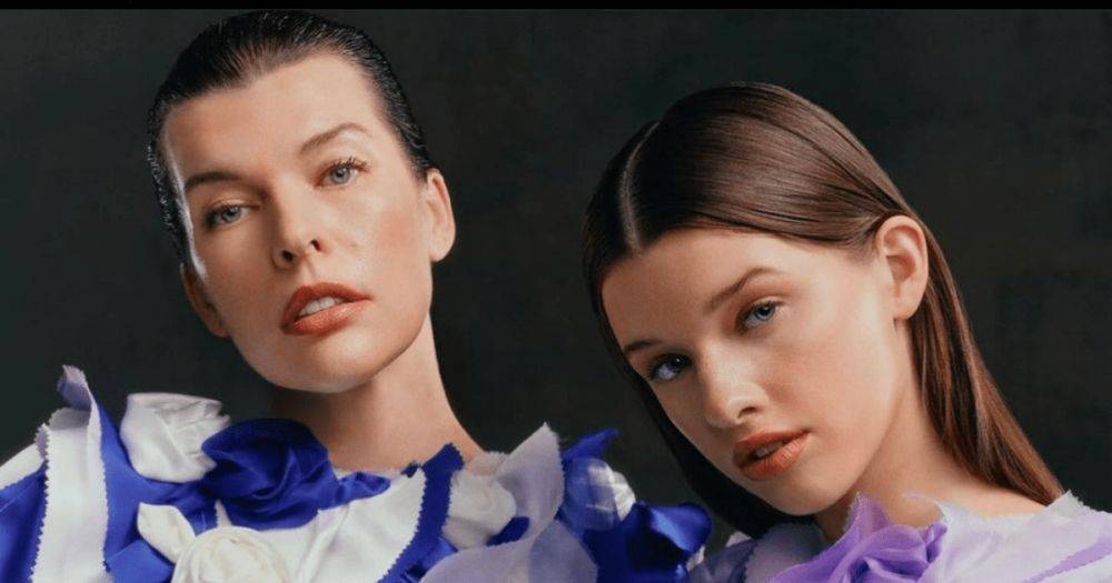 Милла Йовович с дочерью Эвер снялись для модного бренда (фото)