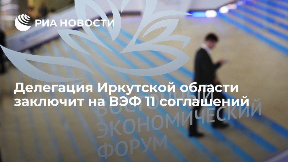 Делегация Иркутской области заключит на ВЭФ 11 соглашений