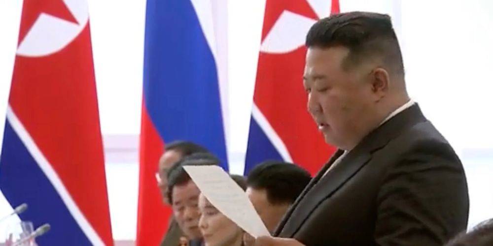 Выпил за здоровье Путина. Ким Чен Ын на встрече с российским диктатором пожелал ему «победы» в войне