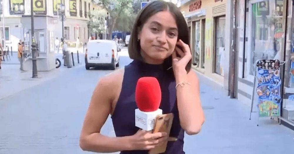 Близость без разрешения: испанца арестовали за прикосновение к журналистке в эфире (видео)